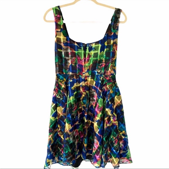 Black Halo Anniston Multicolored Cocktail Dress - Picture 2 of 6